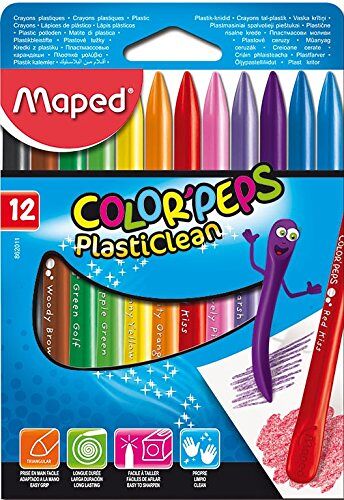 Maped Color Peps Plasticrayons 12 Colors MD-862011