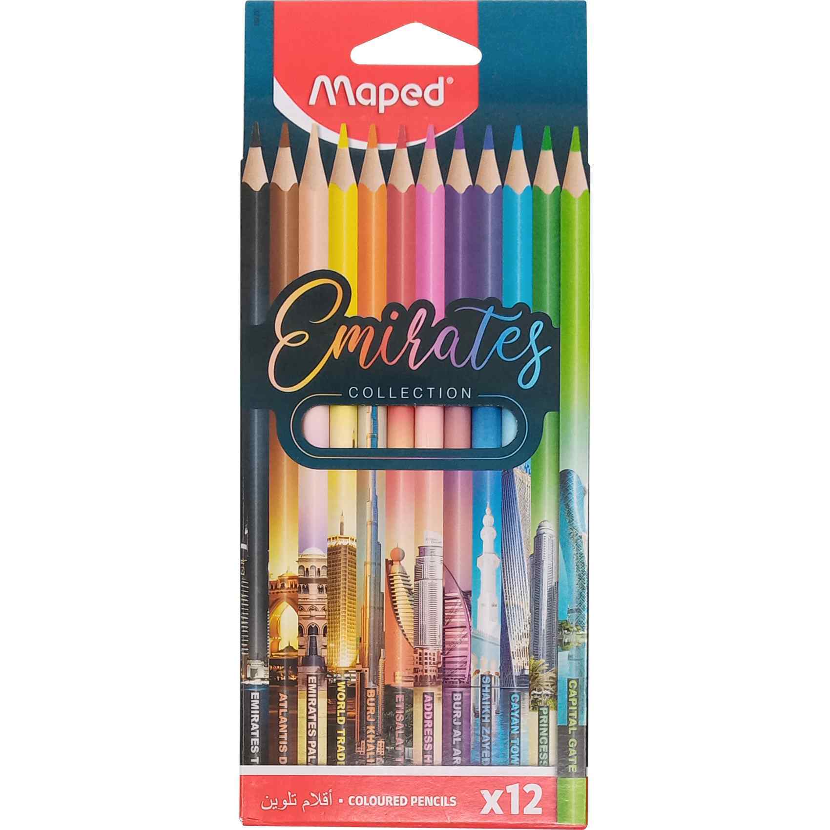 Maped Emirates Coloring Pencil Set 12 Colors MD-862200