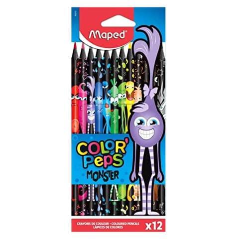 Maped Colors Pencils Black Monster 12 Colors MD-862612