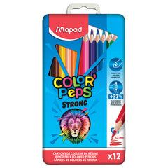 Maped Colors Pencils Strong Metal Box 12 Colors MD-862714