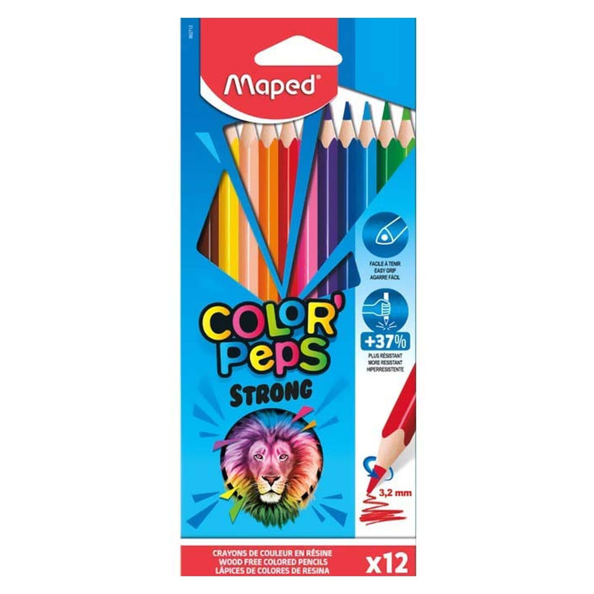 Maped Colors Pencils Strong Jumbo 12 Colors MD-863312