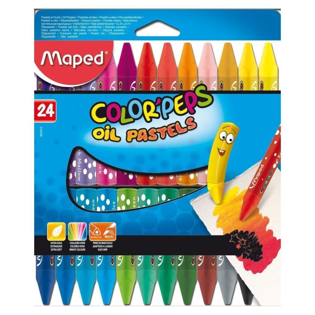 Maped Color Peps Oil Pastels 24 Colors MD-864012