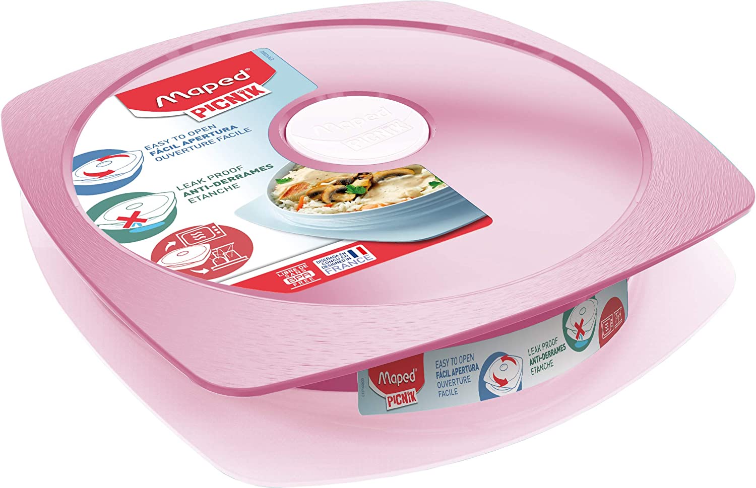 Maped Picnik Adult Lunch Plate Tender Rose MD-870201