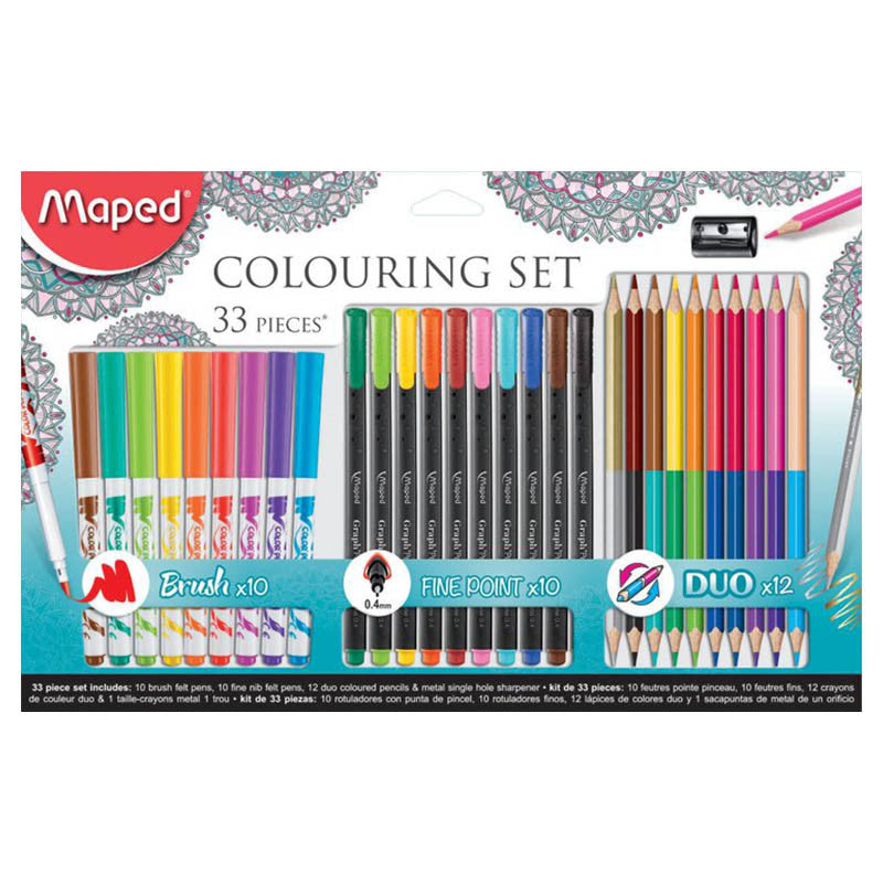 Maped Adult Coloring Packet 33 Pcs MD-897417