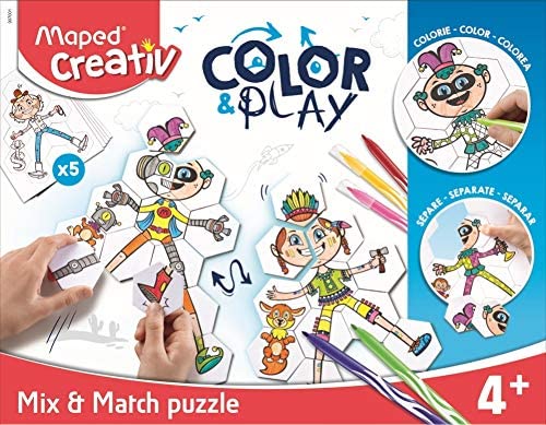 Maped Creativ Colors And Play Mix And Match Puzzle MD-907001