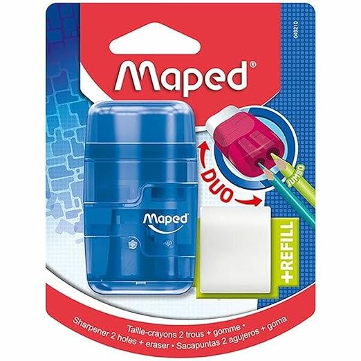 Maped, Connect 2H Shrp-Ersr Translucent Bls=1pc MD-049210