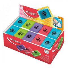 Maped, Eraser Essentials soft color bx=40ea MD-112921