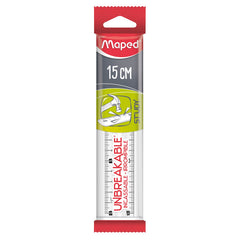 Maped, Ruler Study Unbreakable 15CM Clear MD-245320