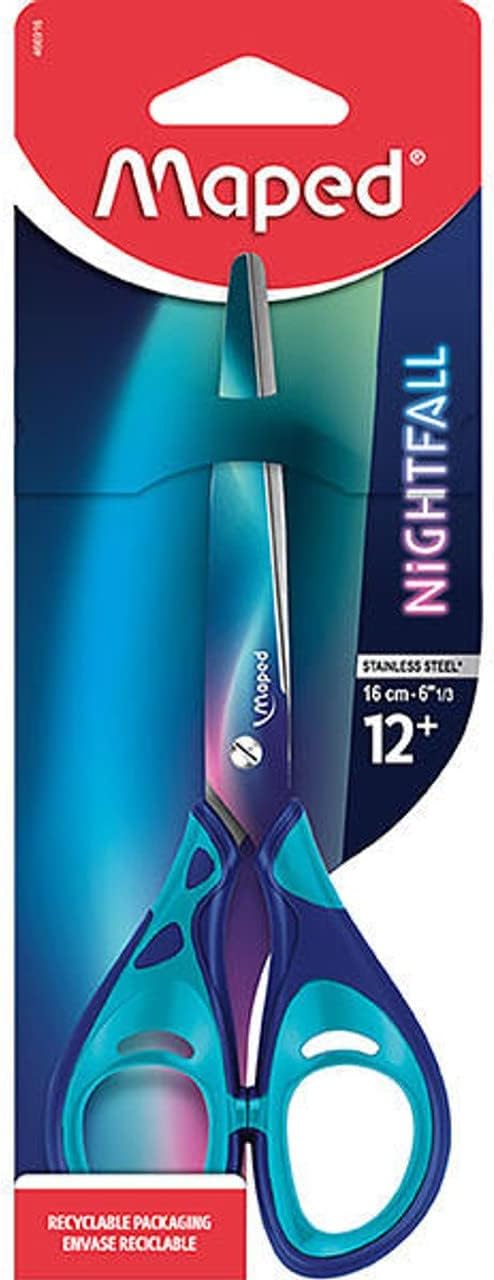 Maped, Scissors 16cm Nightfall Bls=1Pc MD-466916