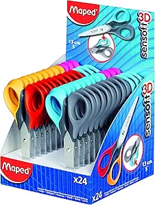 Maped, Scissors 13cm SenSoft DSP=24 pcs MD-484412