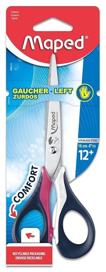 Maped, Scissor 16cm Sym Sensft LH Bls MD-696510