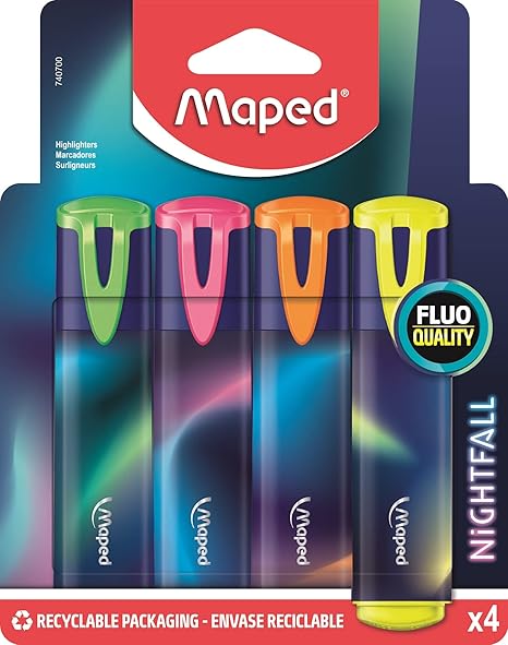 Maped, Highlighter Nightfall Pac=4col MD-740700