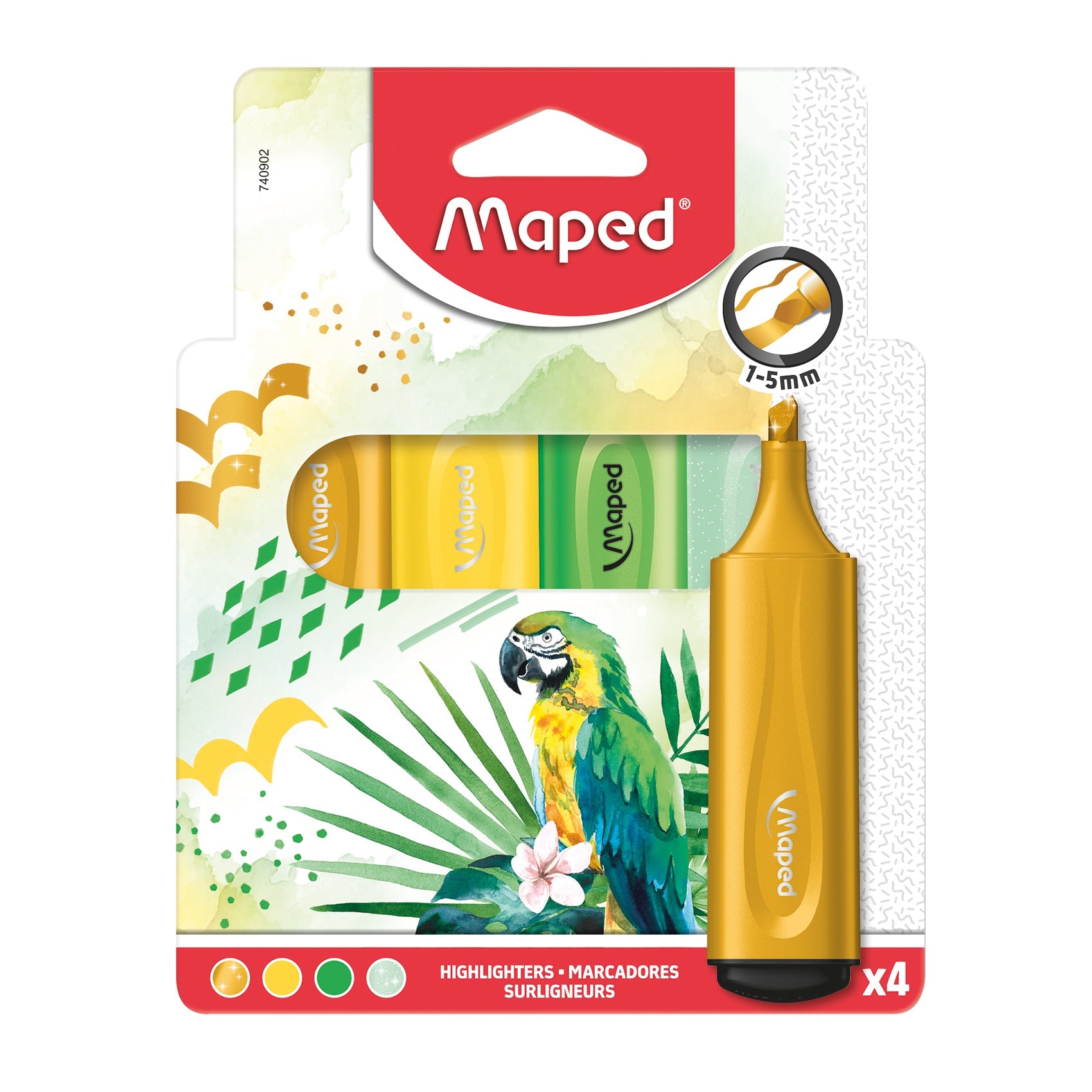 Maped, Highlighter FluoPeps Tropical PAC=4col MD-740922