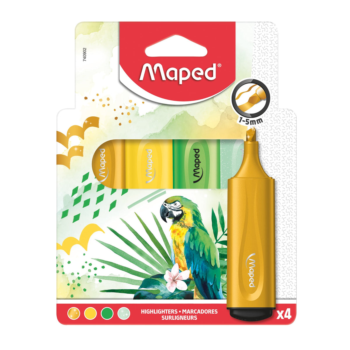 Maped, Highlighter FluoPeps Tropical PAC=4col MD-740922