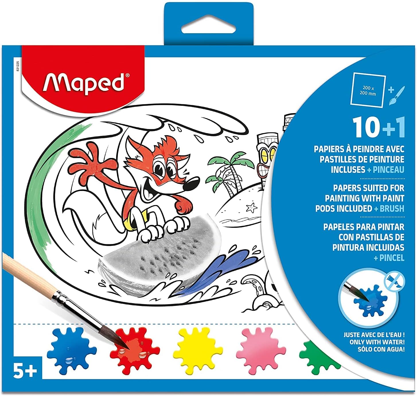 Maped, Photo Colouring All in One 10Pcs+1 Brush MD-831225