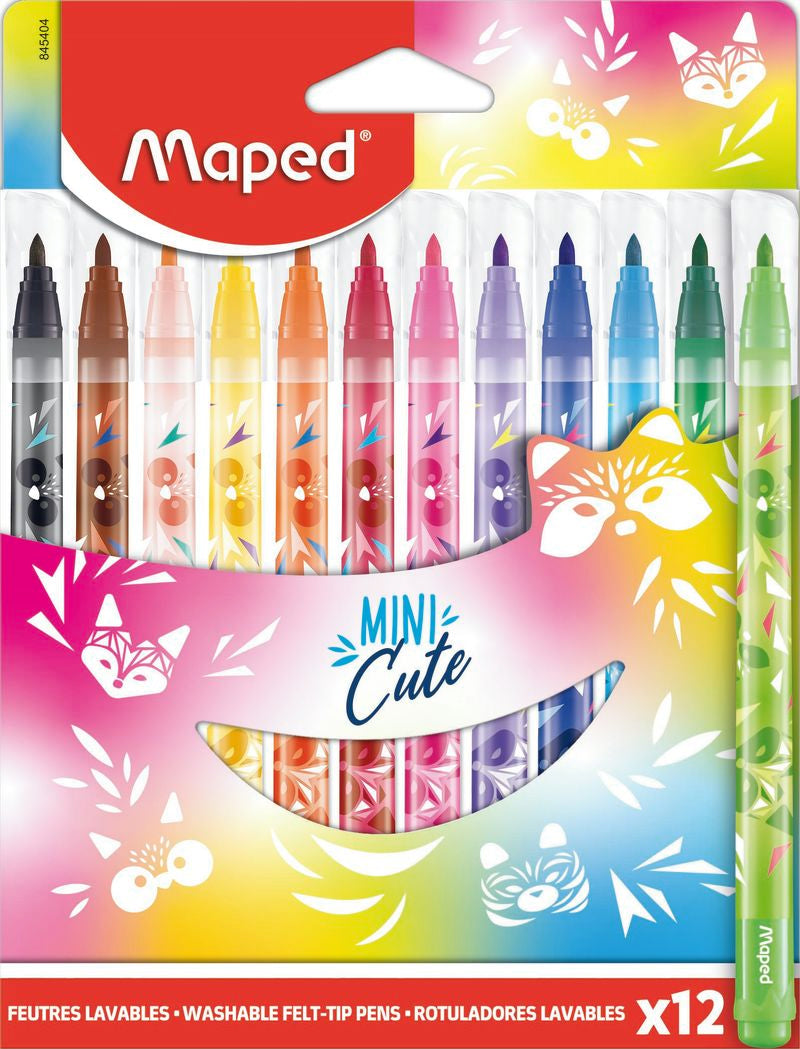 Maped, Felt Tip Pens Mini Cute 12 Col MD-845404