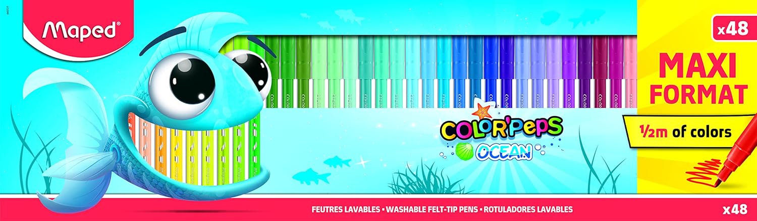 Maped, Color Peps FeltTip Ocean 48 Color MD-845726