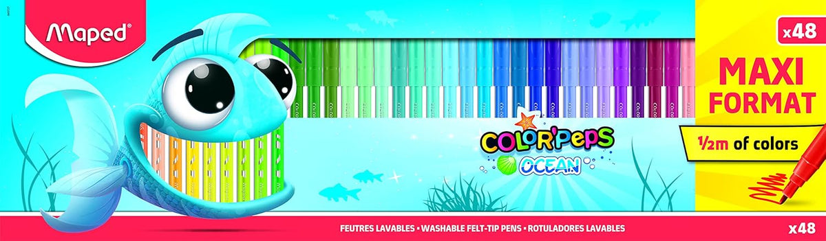Maped, Color Peps FeltTip Ocean 48 Color MD-845726