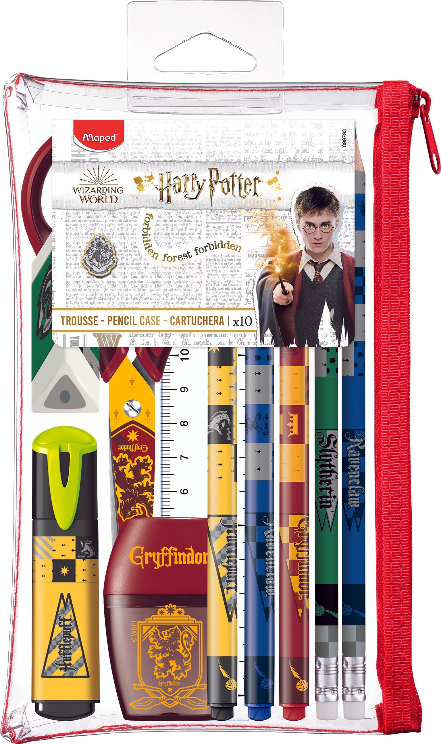 Maped, Exam Set 10pcs Harry Potter+ Pencil Case MD-899793