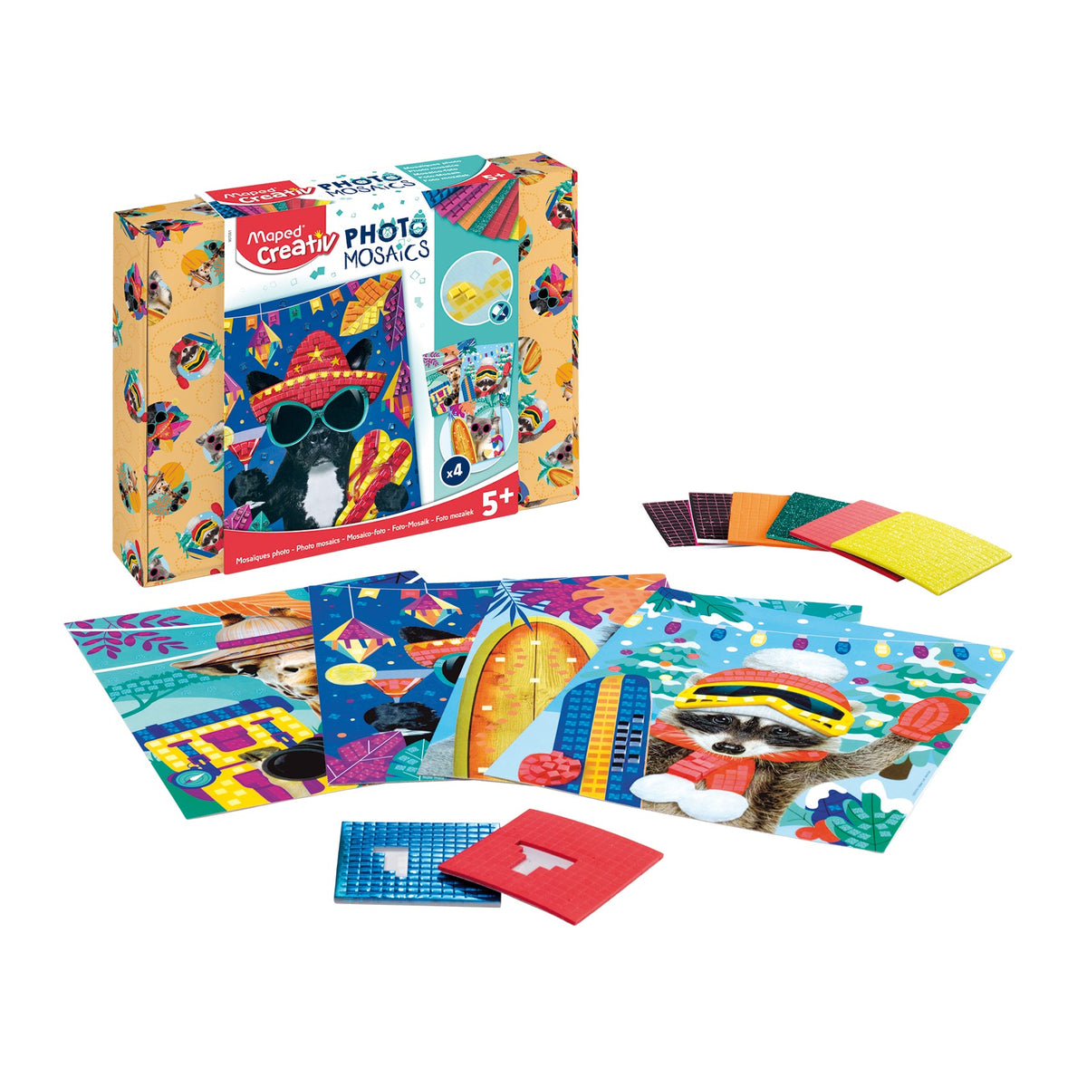 Maped, Creativ Phot Mosaics- Adventure Animals MD-907051