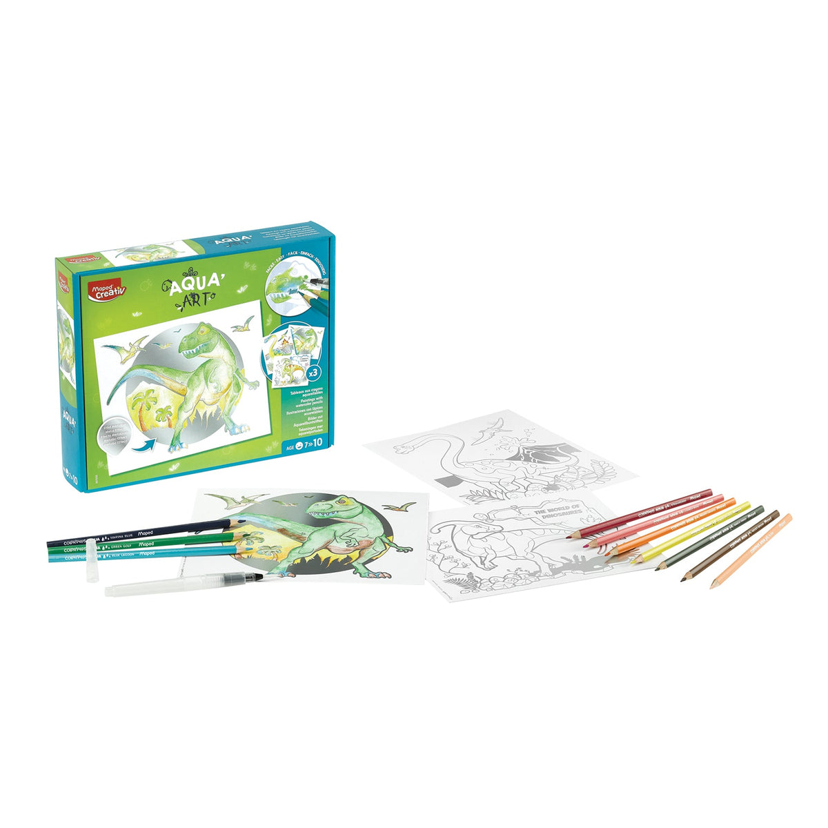Maped, Creativ Aqua Art- Dinosaurs MD-907058