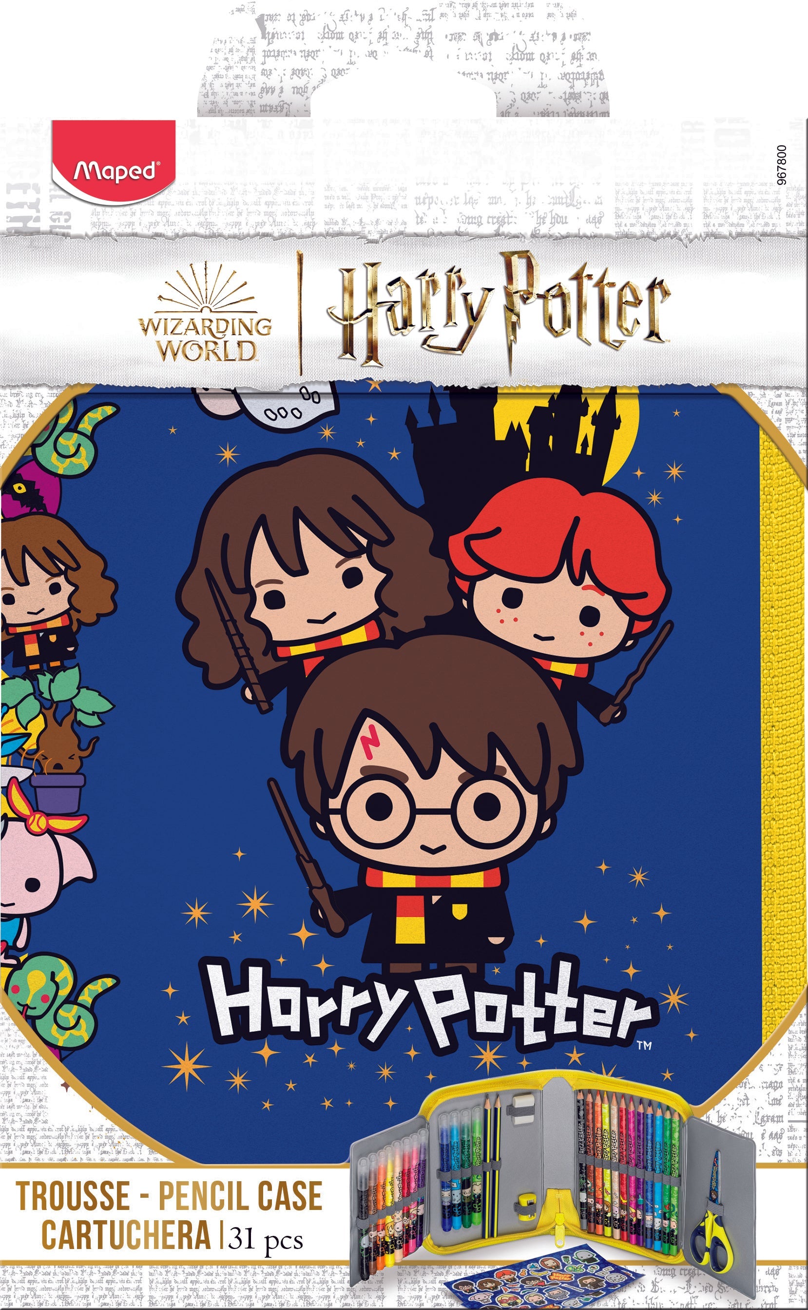 Maped, Pencil Case Harry Potter 32Pcs MD-967800
