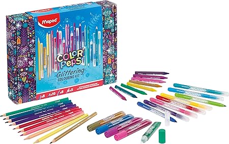 Maped, Coloring Kit Glitter 31Pcs MD-984722