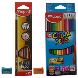 Maped, BlackPeps 2Bx+ColorPeps 12 Col+Shrprs MDP-VP-081