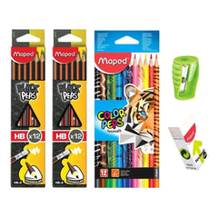 Maped, BLACKPEPS 2DZ+12COL ANIMAL+1 ER + 1 SHPR MDP-VP-117