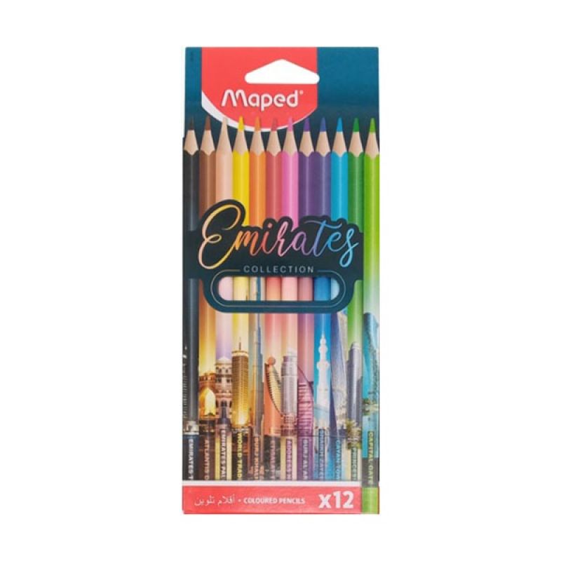 Maped, Emirates Color Pencils 12Col 2+1 Pac MDP-VP-147