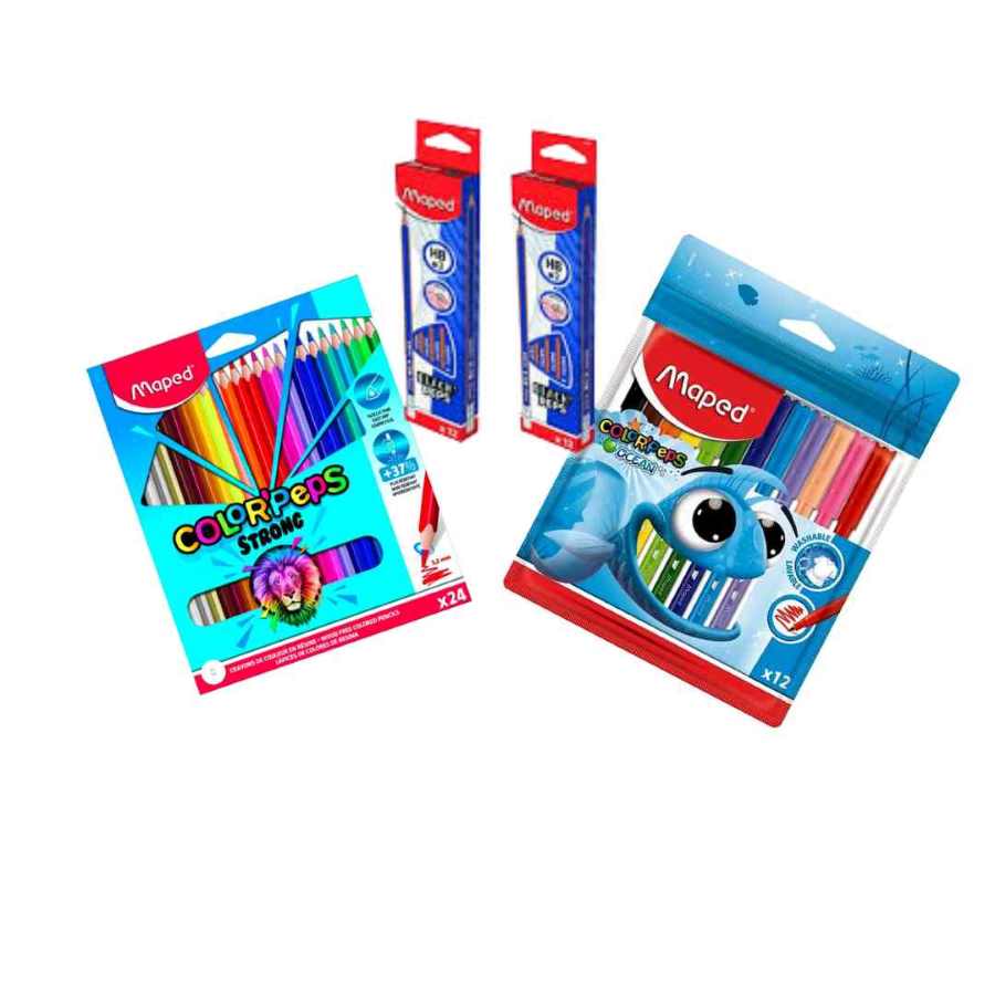 Maped, Strong24col+ Ocean12col+Navy2Bx+col book MDP-VP-151