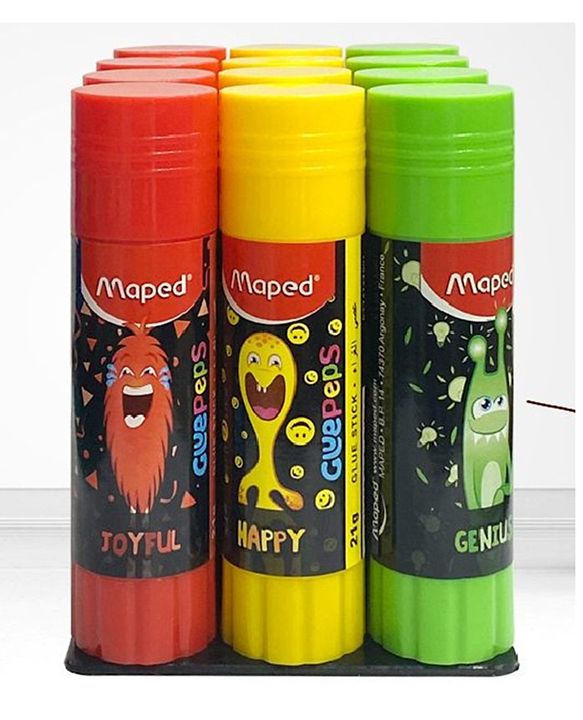 Maped Monster Glue Stick 10G Dsp 24 Pcs MD-747179