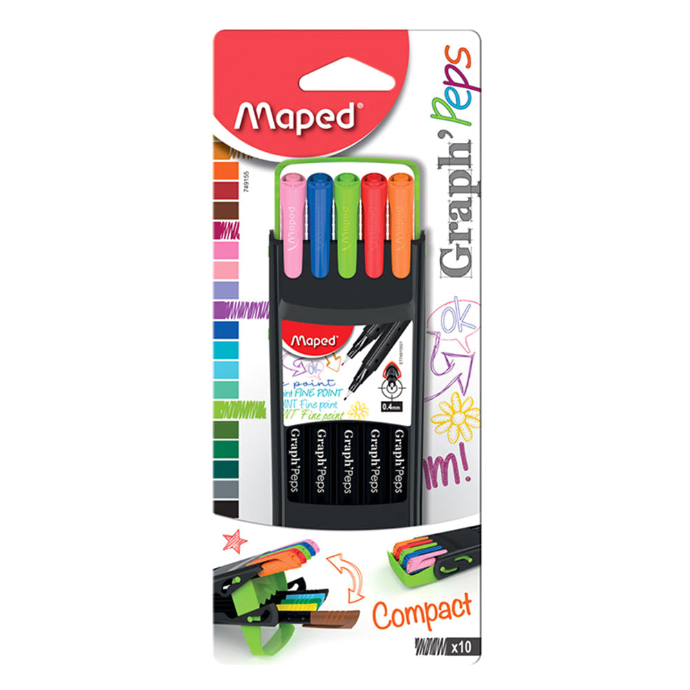 Maped Graph Peps Fineliner Compact Packet 10 MD-749155