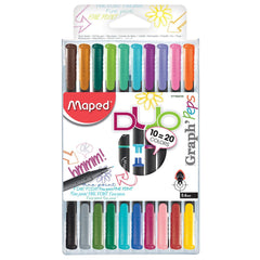 Maped Graph Peps Fineliner Duo Packet 10 MD-749251