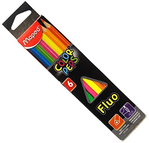 Maped Color Peps Pencils Fluorescent 6 Colors MD-832003