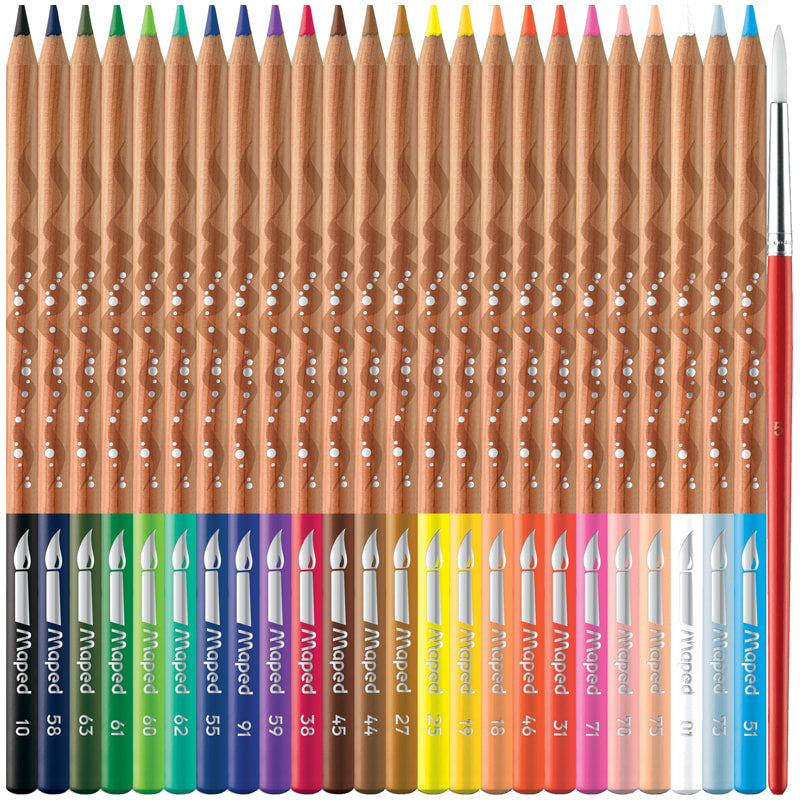 Maped Water Colors Pencils artist Of Metal Set Of 24 Colors MD-832424