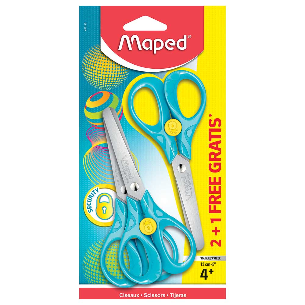 Maped Scissor 13Cm Reflex Kid Bls 3 Pc MD-473113