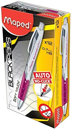 Maped Mechanical Pencil 0.7 Automatic Box 12 Pink MD-559936