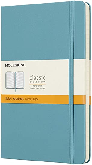 Moleskine CLASSIC Notebook L RULED Hard COVER REEF BLUE