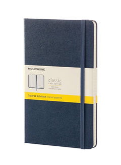 Moleskine Notebook Squared L Hred SAPPHIRE blue