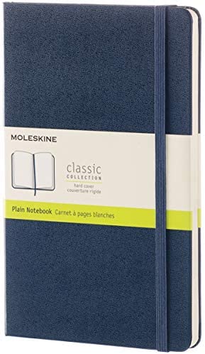 Moleskine Notebook Plain L Hred SAPPHIRE blue