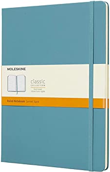 Moleskine CLASSIC Notebook XL RULED Hard COVER REEF BLUE