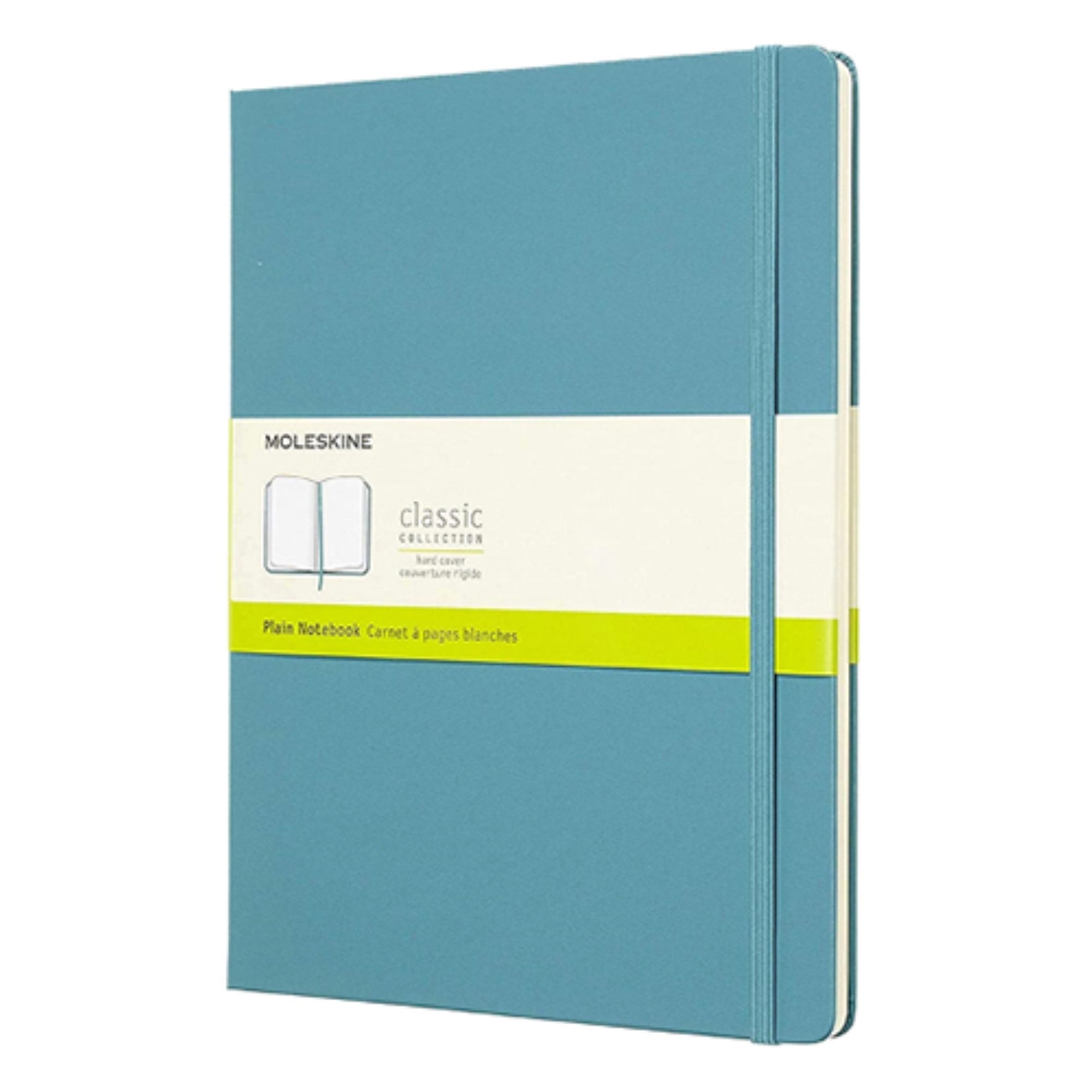 Moleskine CLASSIC Notebook XL PLAIN Hard COVER REEF BLUE