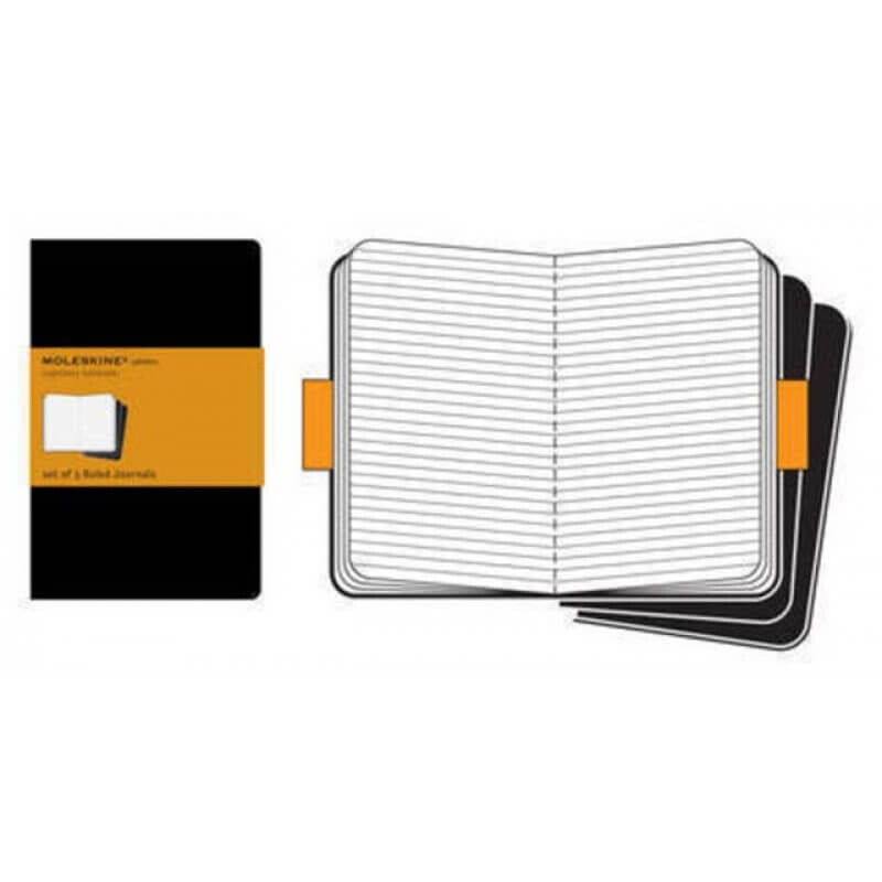 Moleskine Cahier XL Ruled Notebook Set of 3 BK 705014