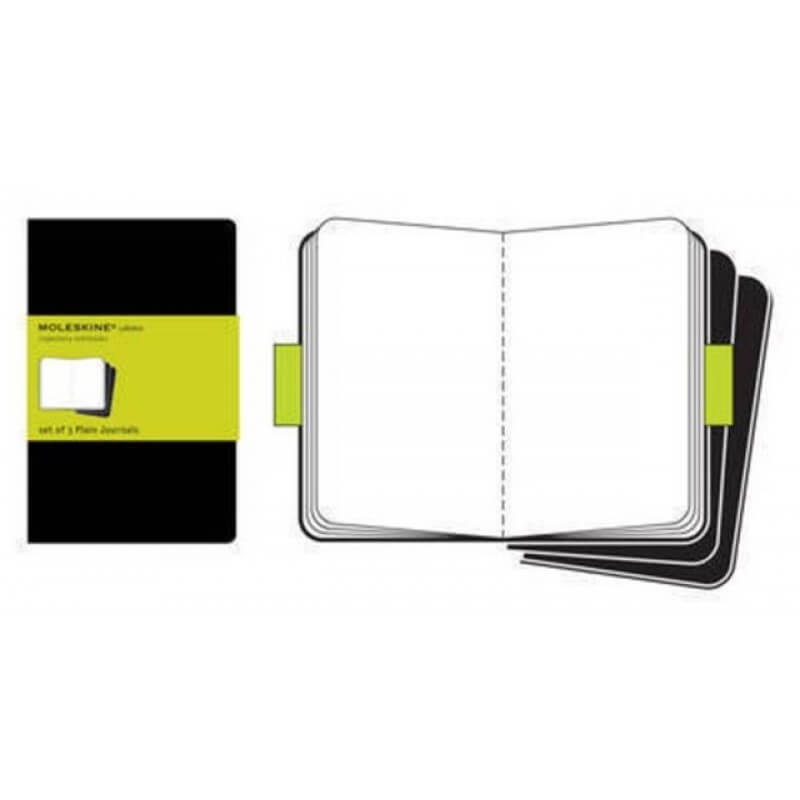 Moleskine Cahier XL Plain Set of 3 BK 705038