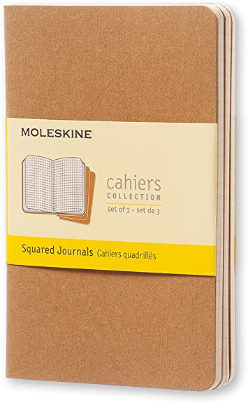 Moleskine Cahier P Squared Set of 3 Kraft 704932