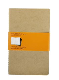 Moleskine Cahier L Ruled Notebook Set of 3 Kraft 704988