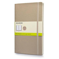Moleskine Plain Notebook Soft Khaki -Large 323708
