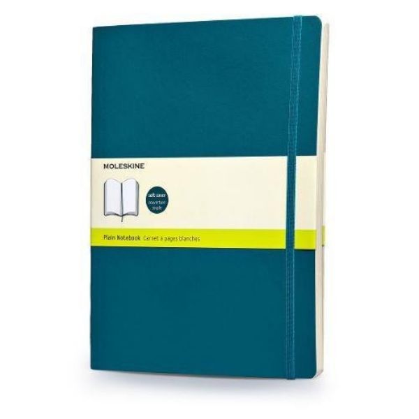 Moleskine Plain Notebook Soft blue - XL 323838