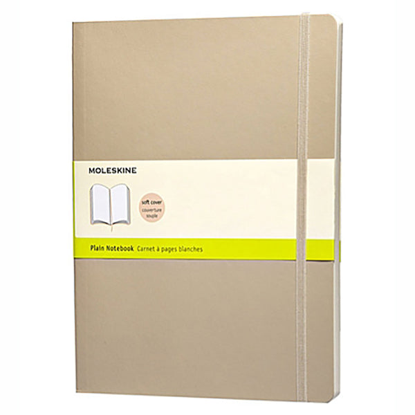 Moleskine Plain Notebook Soft Khaki -XL 323821